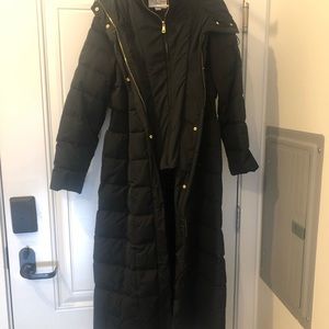 Cole Haan Hooded Down Maxi Puffer Coat